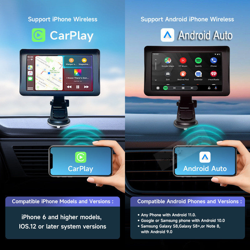 Écran de voiture 7 pouces Carplay