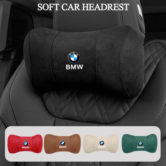 BMW Exclusive Car Headrest Soft Support High-end Neck Pillow Auto Interior For BMW E46 E90 E60 F10 F30 E39 E36 F20 G20 E92 X3 X