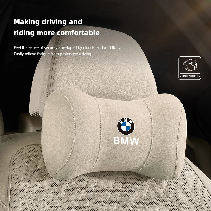 BMW Exclusive Car Headrest Soft Support High-end Neck Pillow Auto Interior For BMW E46 E90 E60 F10 F30 E39 E36 F20 G20 E92 X3 X