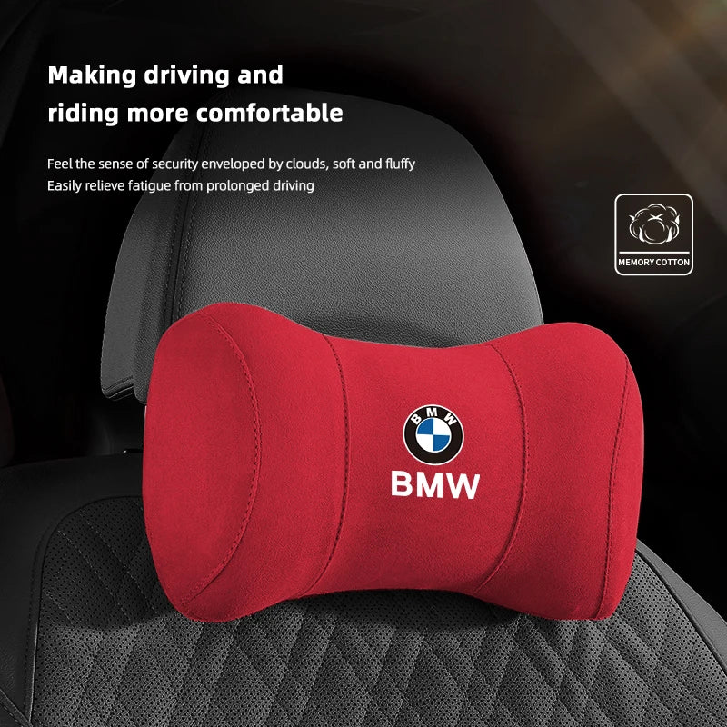 BMW Exclusive Car Headrest Soft Support High-end Neck Pillow Auto Interior For BMW E46 E90 E60 F10 F30 E39 E36 F20 G20 E92 X3 X